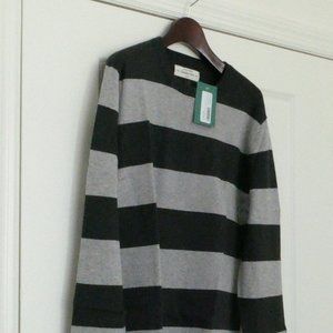 Hawker Rye Cotton Cashmere Striped Sweater
